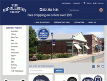 Tablet Screenshot of middleburyshop.com